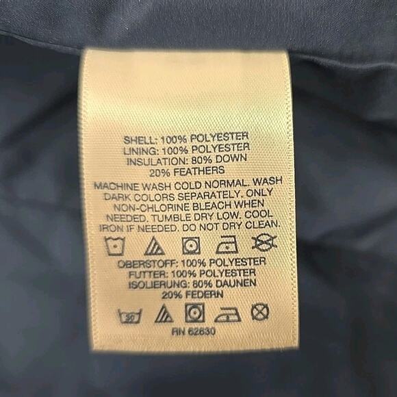 Lands End Womens Quilted Down Puffer Vest Sz L (14-16) Purple Pink Blue - Picture 5 of 8